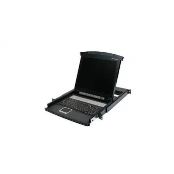 IOGEAR GCL1800 consola KVM LCD de 17 inch - 8 puertos VGA USB PS/2 montaje en rack 1U
