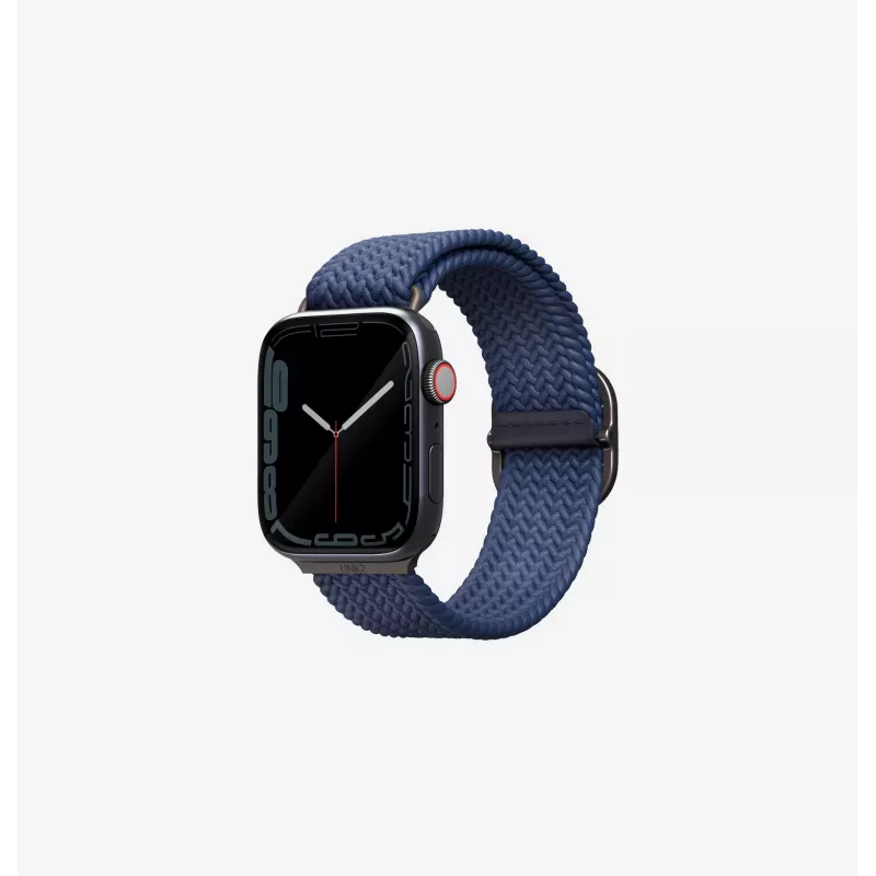 UNIQ Aspen Braided Loop correa para Apple Watch 42/41/40mm serie 1-11/SE/SE2/SE3 - gris granito