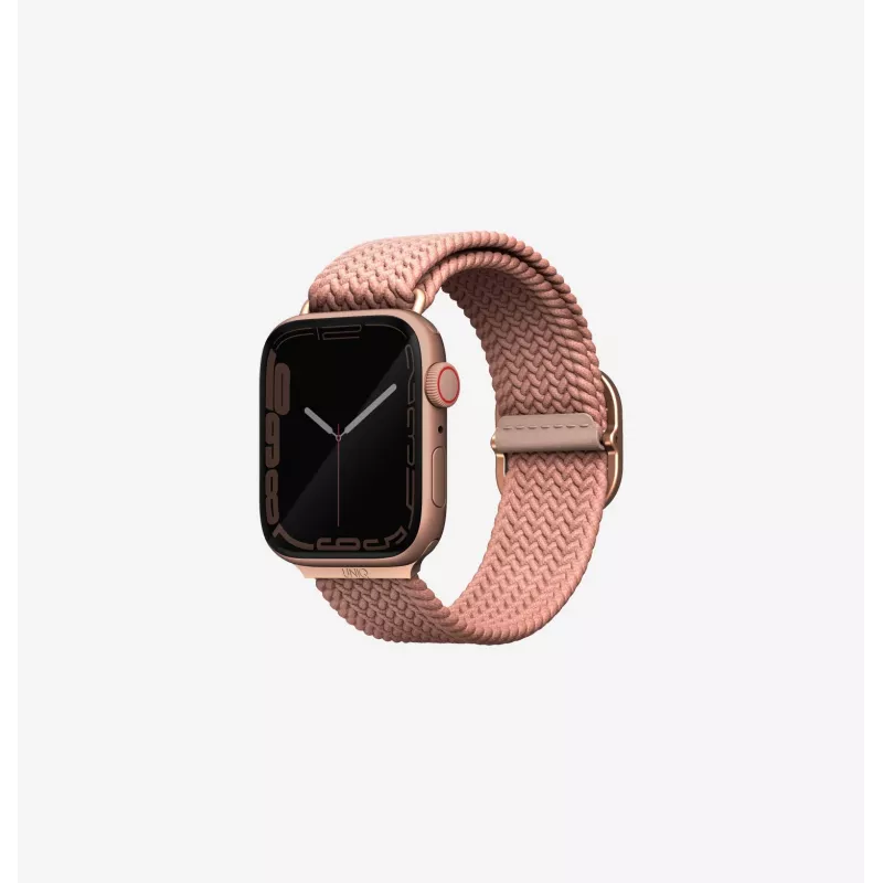 UNIQ Aspen Braided Loop correa para Apple Watch 42/41/40mm serie 1-11/SE/SE2/SE3 - gris granito