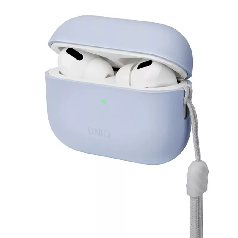 UNIQ Lino funda de silicona para AirPods Pro 2.ª generación (2022/2023) azul ártico