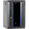 DSIT rack de servidor de pared 9U 10 pulgadas con puerta de cristal, 312x310x486 mm, negro