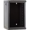 DSIT rack de servidor de pared 9U 10 pulgadas con puerta de cristal, 312x310x486 mm, negro