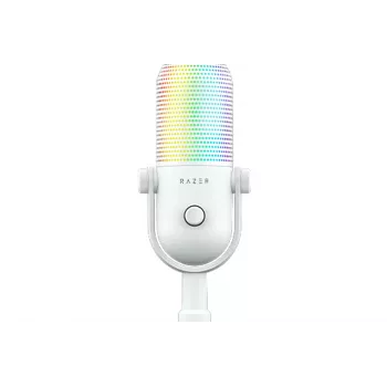 RAZER Seiren V3 Chroma micrófono de condensador USB 32-bit DSP con iluminación RGB - Blanco