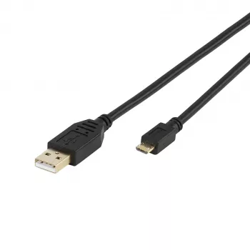 Vivanco VVITUSBAMICB10MK cable USB 2.0 Type-A a Micro-B, 1 m, Negro