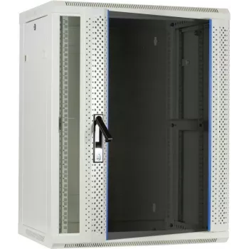 DSIT armario de servidor de pared 15U con puerta de cristal, Blanco, 600x450x770 mm (DS6415W)