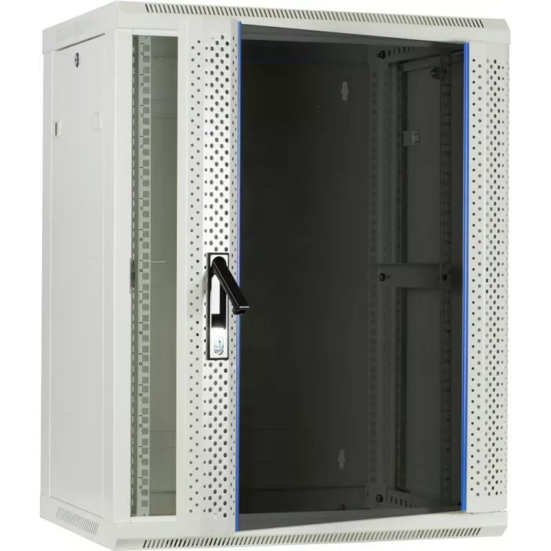 DSIT armario de servidor de pared 15U con puerta de cristal, Blanco, 600x450x770 mm (DS6415W)