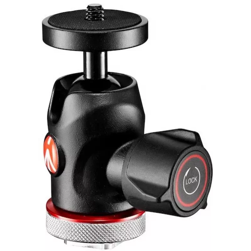 Manfrotto MH492LCD-BH rótula de bola para zapata de flash de cámara, Negro