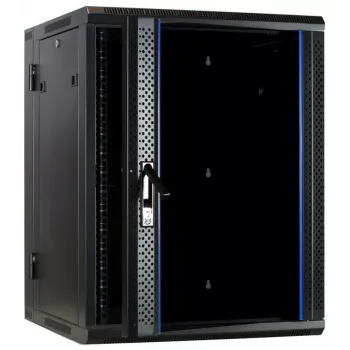 DSIT DS6615-DOUBLE armario de servidor de pared reversible con puerta de cristal, 600 mm de ancho