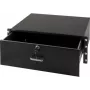 DS-IT cajón portadocumentos con cerradura 4U para montaje en rack de acero Negro (DS-DR04)