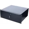 DS-IT cajón portadocumentos con cerradura 4U para montaje en rack de acero Negro (DS-DR04)