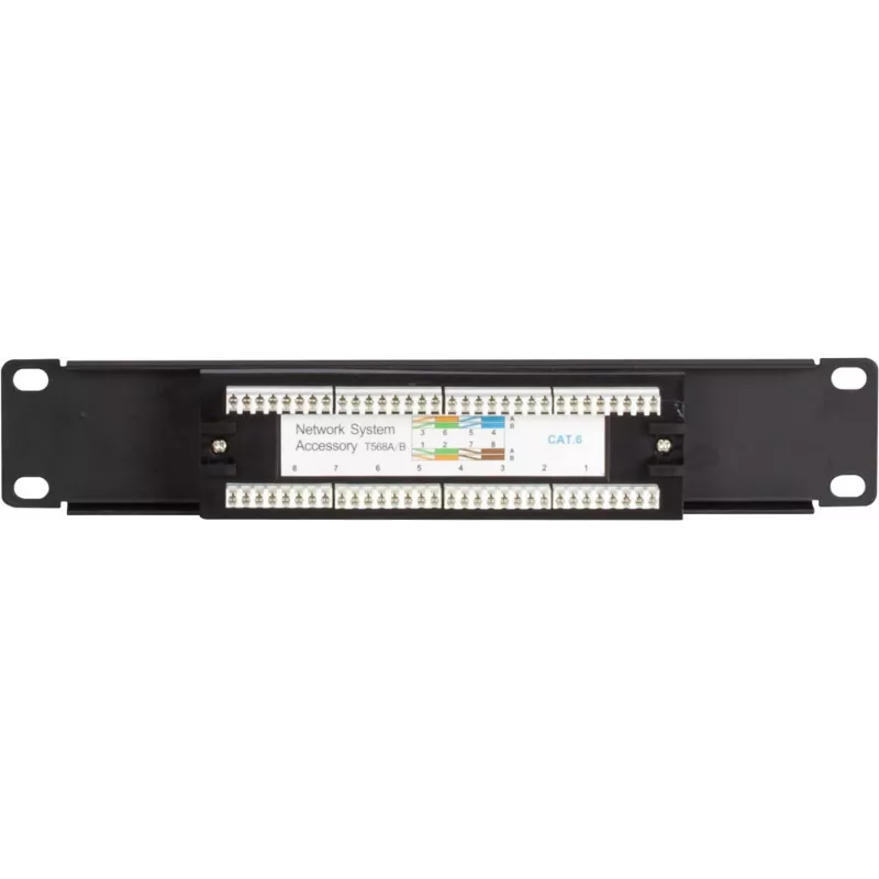 DSIT DS-10Patch6-8UTP panel de parcheo UTP CAT 6 de 10 inch y 8 puertos