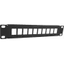 DSIT DS10-Patch-10UTP panel de parcheo keystone UTP sin cargar de 10 puertos, montaje en rack 19