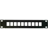 DSIT DS10-Patch-10UTP panel de parcheo keystone UTP sin cargar de 10 puertos, montaje en rack 19