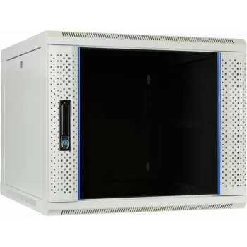 DSIT DS6609W armario de servidor de pared 9U con puerta de cristal, 600x600x500 mm, Negro