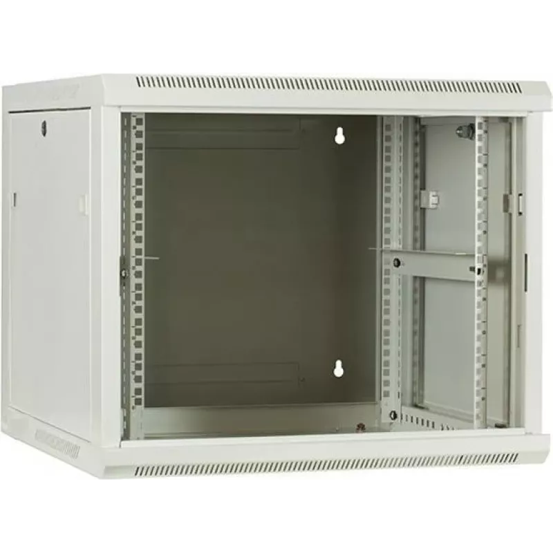 DSIT DS6609W armario de servidor de pared 9U con puerta de cristal, 600x600x500 mm, Negro