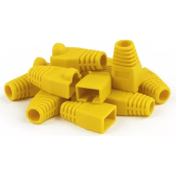 Funda de alivio de tracción RJ45 DSIT DANICOM amarilla, pack de 10