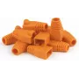 Funda RJ45 DSIT Danicom naranja, pack de 10 – alivio de tracción sin gancho para cables Ethernet