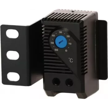 Termostato bimetálico DSIT DS-Therm para control de ventilador, 0-60 °C, carril DIN, contacto NO