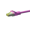 Cable de red Cat.7 S/FTP (PiMF) RJ45 DSIT, rosa, 15 m