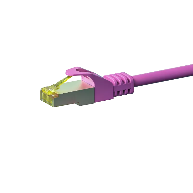 Cable de red Cat.7 S/FTP (PiMF) RJ45 DSIT, rosa, 15 m