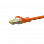 Cable de parcheo de red Cat.7 S/FTP PiMF RJ45 DSIT, 30 m, naranja