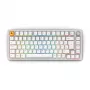 Glorious GMMK Pro teclado mecánico, 75 % premontado, distribución ISO UK, blanco