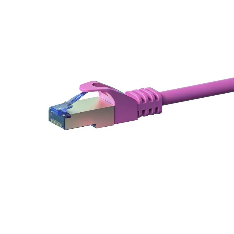DSIT CAT 6a LSOH S/FTP Cable de conexión de red 1,5 m Rosa