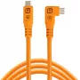Tether Tools TetherPro Optima 10G cable acodado USB-C a USB-C, 1,8 m, naranja (CUC06RTG2-ORG)