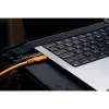 Tether Tools TetherPro Optima 10G cable acodado USB-C a USB-C, 1,8 m, naranja (CUC06RTG2-ORG)