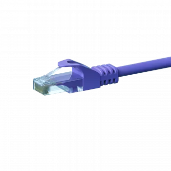 DSIT cable de red CAT 6 U/UTP, 0,5 m, violeta, CCA, conector macho RJ45 a conector macho RJ45, Gigabit Ethernet