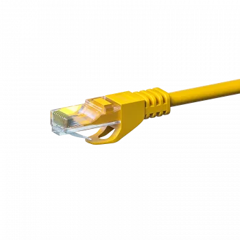 DSIT cable de parcheo de red CAT 6 U/UTP - 20 m - amarillo - CCA