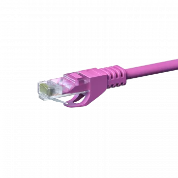 DSIT cable de red CAT5e U/UTP rosa 100% cobre 0,5 m