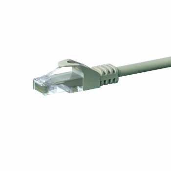 DSIT cable de parcheo de red CAT5e U/UTP, 1 m, gris, 100% cobre, RJ45, Gigabit Ethernet