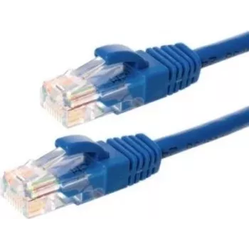 DSIT cable de parcheo de red CAT5e U/UTP, 7 m, azul, 100% cobre