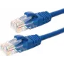 DSIT cable de parcheo de red CAT5e U/UTP, 7 m, azul, 100% cobre