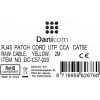 DSIT cable de parcheo de red CAT 5e U/UTP, conector macho RJ45 a macho, 2 m, amarillo, CCA, 100 MHz