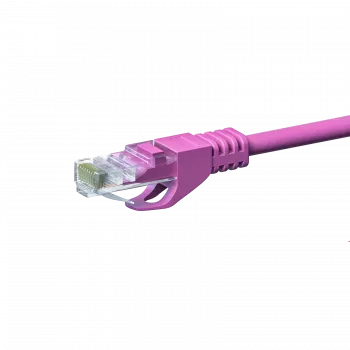 DSIT cable de parcheo de red CAT 5e U/UTP, 5 m, RJ45, rosa, CCA