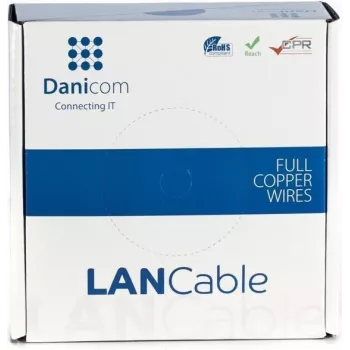 DSIT DANICOM CAT5E UTP 50m PVC Fca Cable de red DC-UTP5E-50-FCA