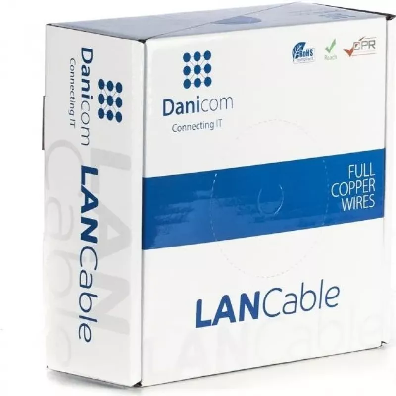 DSIT DANICOM CAT5E UTP 50m PVC Fca Cable de red DC-UTP5E-50-FCA