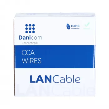 DSIT CAT5e U/UTP Cable de red flexible 100 m gris CCA 26/7 AWG
