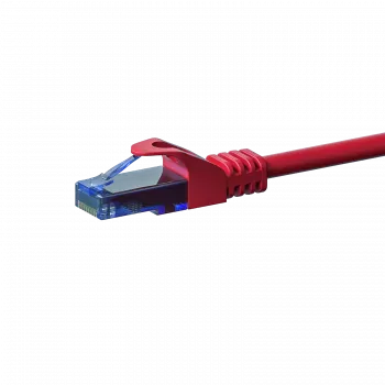 DSIT CAT6a U/UTP Cable de red patch 100% cobre, 0,15 m, rojo (DC-U6A5-001)