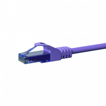 DSIT CAT6a Cable de red 100% cobre - U/UTP - 0,15 m - violeta (DC-U6A8-001)
