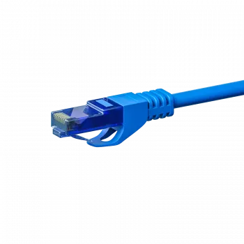 DSIT CAT6a U/UTP 100% cobre cable de conexión, 1,5 m, azul, RJ45, 10 Gbit/s, 500 MHz