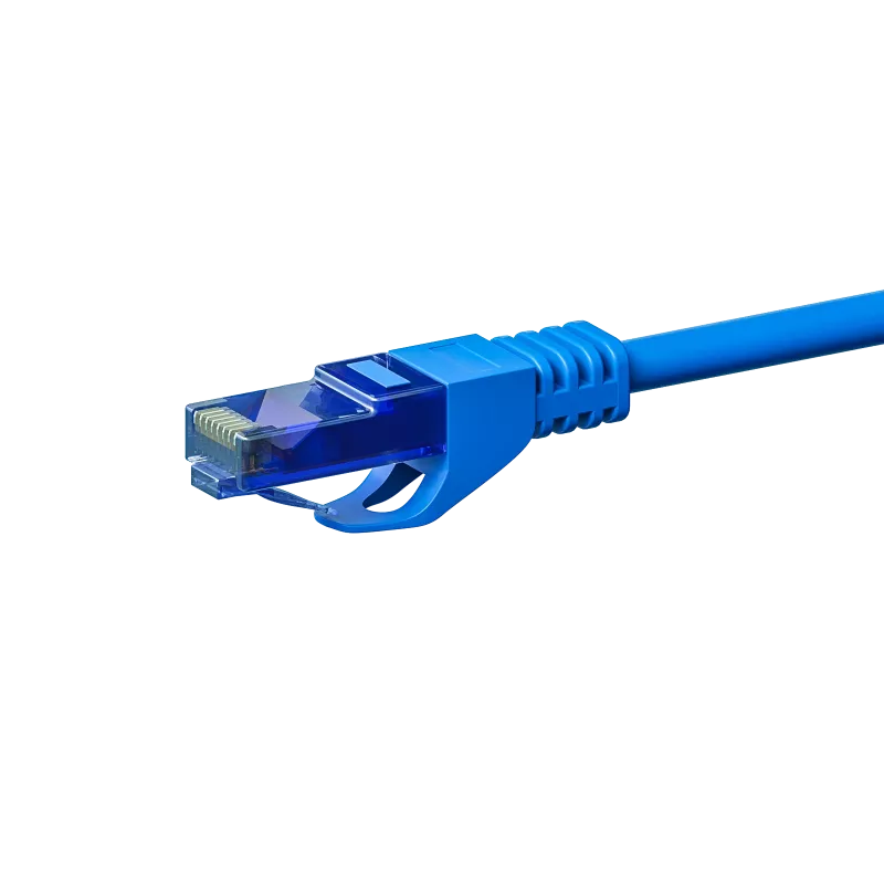DSIT CAT6a U/UTP 100% cobre cable de conexión Ethernet, 3m, azul, RJ45, 10 Gbps, 500 MHz
