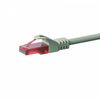DSIT CAT6 U/UTP cable de parcheo Ethernet, 0,15 m, gris, 100% cobre, RJ45