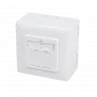 DSIT DC-Wall-Out-STP6A-W toma de datos doble RJ45 Cat. 6a apantallada de superficie, blanco