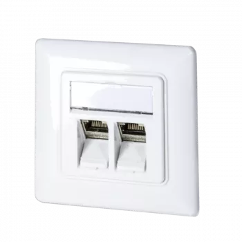 DSIT DC-Wall-Frame-I Marco de diseño marfil 1 módulo para tomas de datos