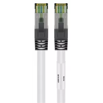 DSIT Cable de red RJ45 S/FTP PiMF CAT 8 Blanco 0,25m