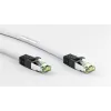 DSIT Cable de red RJ45 S/FTP PiMF CAT 8 Blanco 0,25m