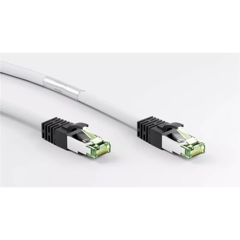 DSIT Cable de red RJ45 S/FTP PiMF CAT 8 Blanco 0,25m